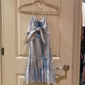 Blue and White dress